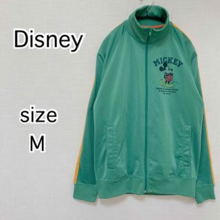 ディズニー(Disney)のDisney ディズニー　ミッキーマウス　トラックジャケット　グリーン　M(ジャージ)