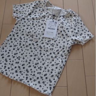 ザラキッズ(ZARA KIDS)の【新品 未使用】ZARA Kids 半袖 小花柄(Tシャツ/カットソー)