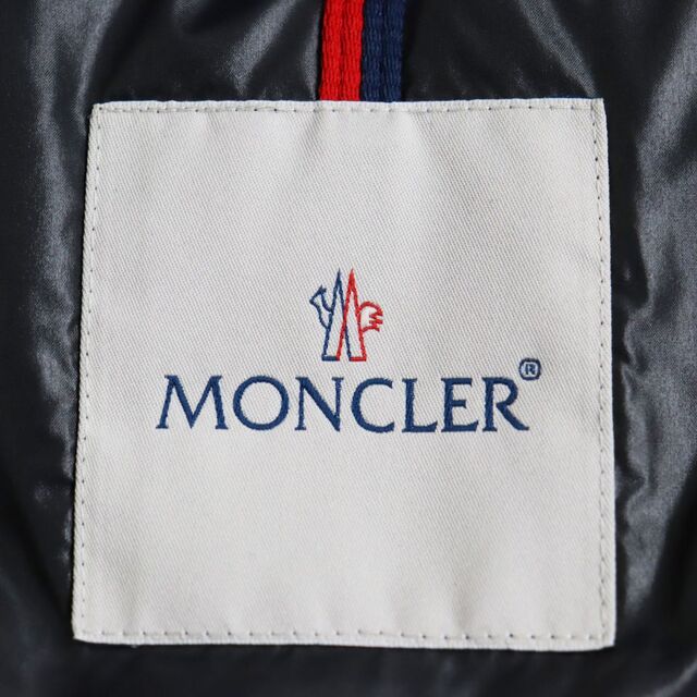 MONCLER(モンクレール)の美品●MONCLER モンクレール MAYA GIUBBOTTO/マヤ  WZIP ロゴワッペン付き フーデッドダウンジャケット ブラック 2 正規品 メンズ メンズのジャケット/アウター(ダウンジャケット)の商品写真