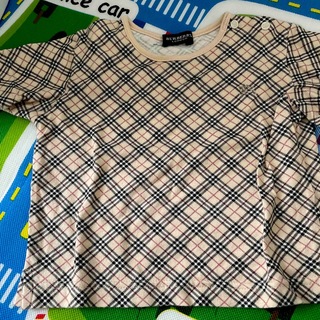 Burberry バーバリーキッズ　胸ロゴ　定番チェックサイズ90 Tシャツ