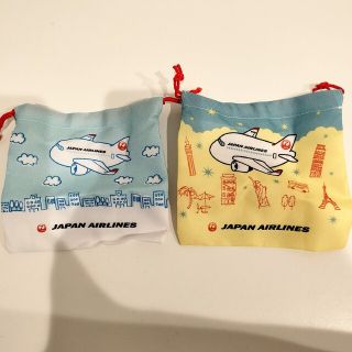 JAL 巾着 コップ袋 2枚セット(その他)