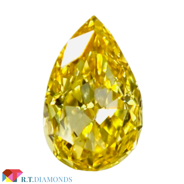 FANCY VIVID YELLOW 0.149ct PS/RT2063/CGL