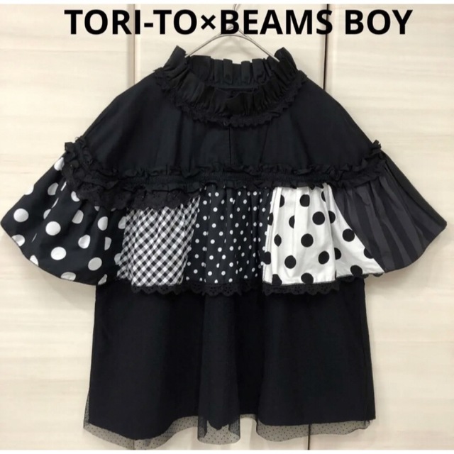 BEAMS BOY(ビームスボーイ)のTORI-TO×BEAMS BOY  Cape Smock トリトケープスモック レディースのトップス(シャツ/ブラウス(半袖/袖なし))の商品写真