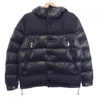 【美品】  MONCLER / モンクレール | MUREAUX GIUBBOTTO ミュロー ウール フード ダウン ジャケット | 2 | ネイビー | メンズ