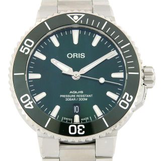 オリス(ORIS)の【新品】オリス アクイスデイト 01 733 7766 4157-07 SS 自動巻(腕時計(アナログ))