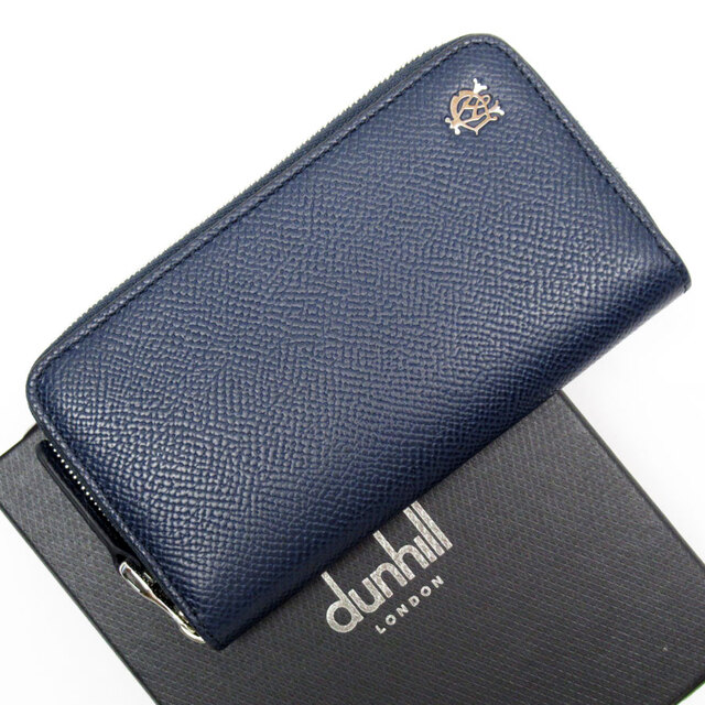 ダンヒル Dunhill キーケース レザー ネイビー メンズ 送料無料 t18778g