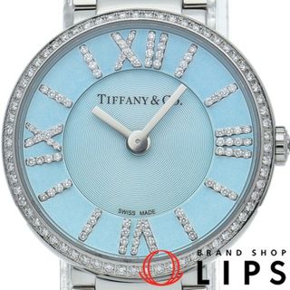 TIFFANY&Co. ティファニー アトラス ２-ハンド 32777805 【'15年購入】ベゼルダイヤモンド ステンレススチール レディース/38784【腕時計】