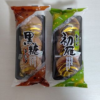 黒糖まんじゅう／白あん 初雁／筑豊製菓／饅頭／和菓子／こしあん(菓子/デザート)