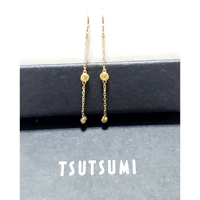 JEWELRY TSUTSUMI(ジュエリーツツミ)のk10 YG  イエローサファイアピアス レディースのアクセサリー(ピアス)の商品写真