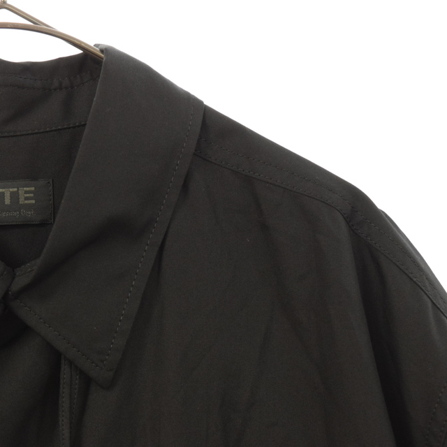 s'yte サイト 100／2 Broad China Length Shirt チャイナデザイン ロング 長袖シャツ ブラック UQ‐B05‐080 4