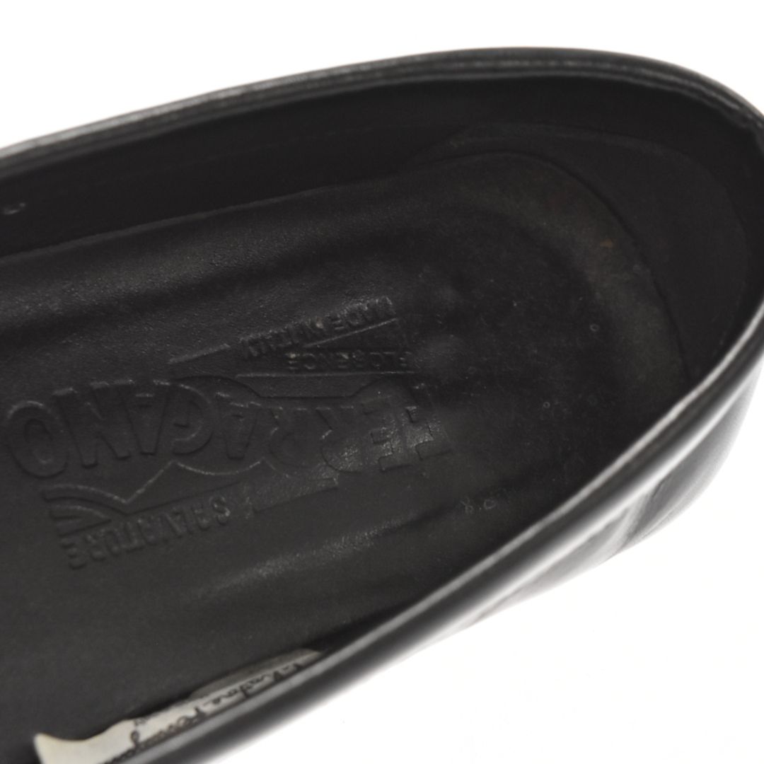 Salvatore Ferragamo(サルヴァトーレフェラガモ)のSalvatore Ferragamo サルヴァトーレ フェラガモ DAVIS レザー ローファー ビジネスシューズ ブラック 6/23.5cm 0274328 レディースの靴/シューズ(ローファー/革靴)の商品写真