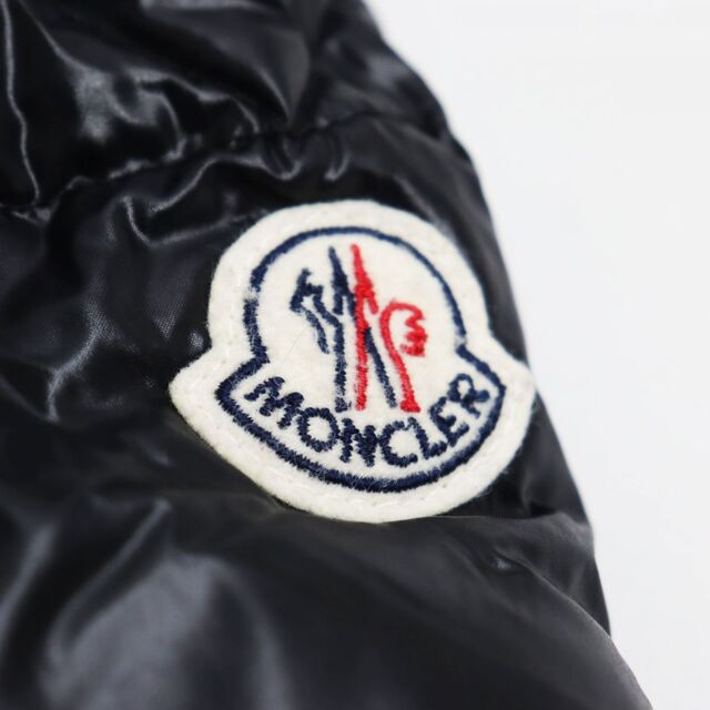 美品●17-18AW MONCLER モンクレール TANY/タニー ダブルZIP ロゴワッペン付き フーデッドダウンジャケット ブラック 1 正規品  メンズ