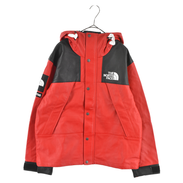 SUPREME シュプリーム 18AW×THE NORTH FACE Leather Mountain Jacket ザノースフェイス レザーマウンテンジャケット マウンテンパーカー NF0A3VJ8 レッド