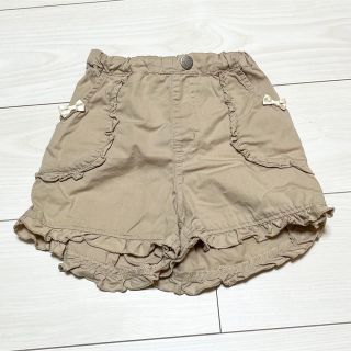 マザウェイズ(motherways)の◼︎マザウェイズ 女の子用 ショートパンツ 130サイズ ベージュ系 夏物 中古(パンツ/スパッツ)