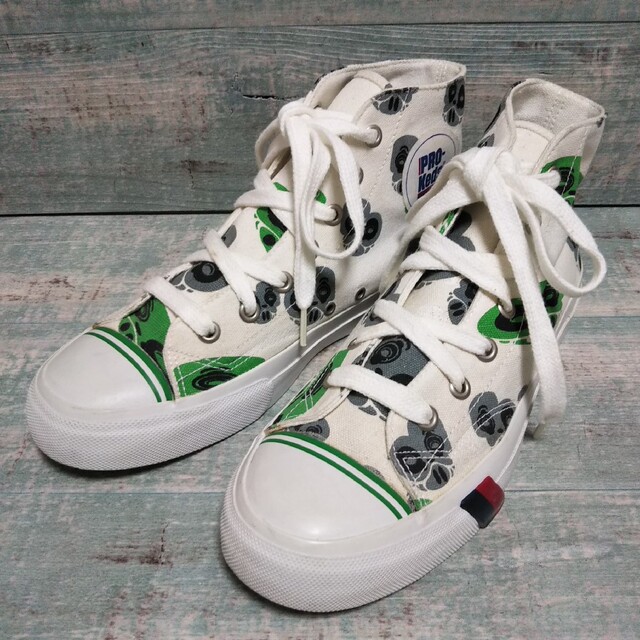 美品   PRO-KEDS  UK7 ROYAL HI NYC LASE II