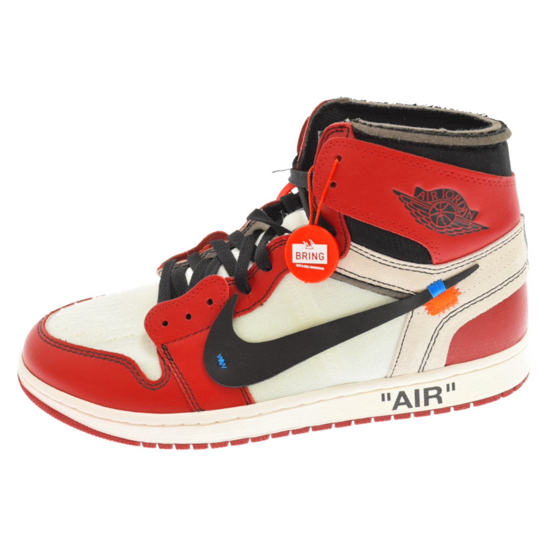 NIKE ナイキ ×OFF-WHITE THE 10: NIKE AIR JORDAN 1 CHICAGO AA3834-101オフホワイト ザテン エアジョーダン1 シカゴ ハイカットスニーカー US11 ホワイト/レッド