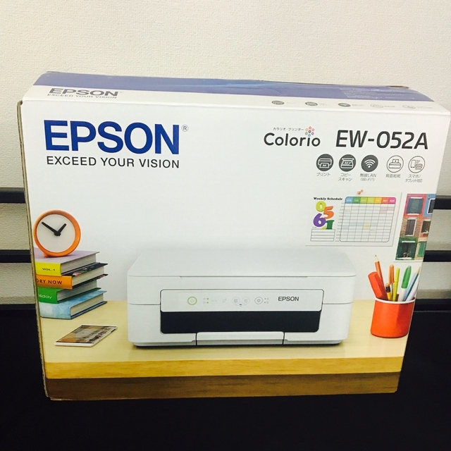 EPSON(エプソン)の未使用  コピー機 プリンター 本体 EPSON EW-052A エプソン PQ スマホ/家電/カメラのPC/タブレット(PC周辺機器)の商品写真