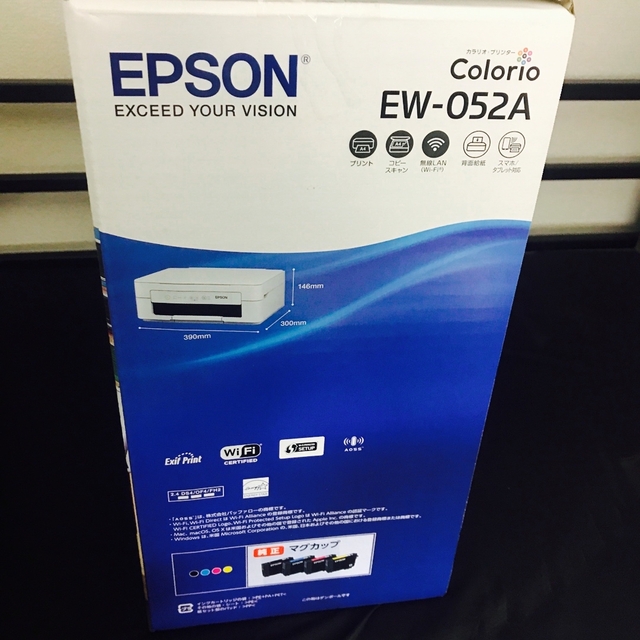 EPSON(エプソン)の未使用  コピー機 プリンター 本体 EPSON EW-052A エプソン PQ スマホ/家電/カメラのPC/タブレット(PC周辺機器)の商品写真