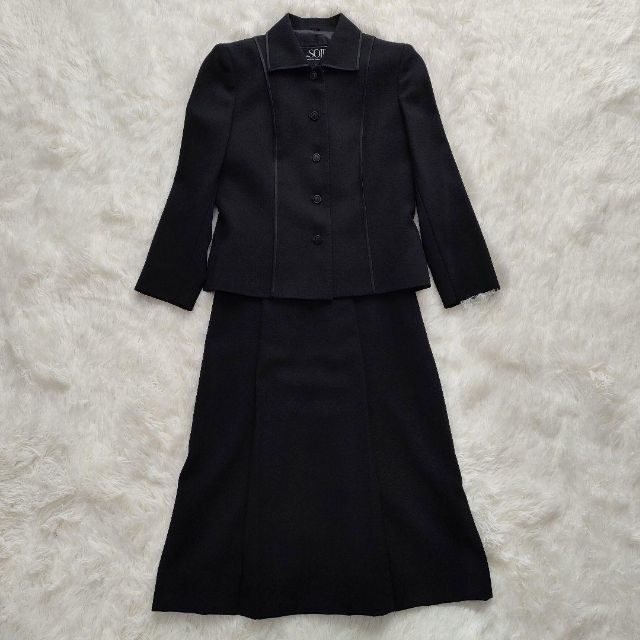 東京ソワール ブラックフォーマル アンサンブル 7号 高級礼服 - 礼服/喪服