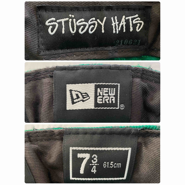 STUSSY(ステューシー)のSTUSSYステューシー×ニューエラ　キャップ　スカル&ボーン　クラウン　総柄 メンズの帽子(キャップ)の商品写真