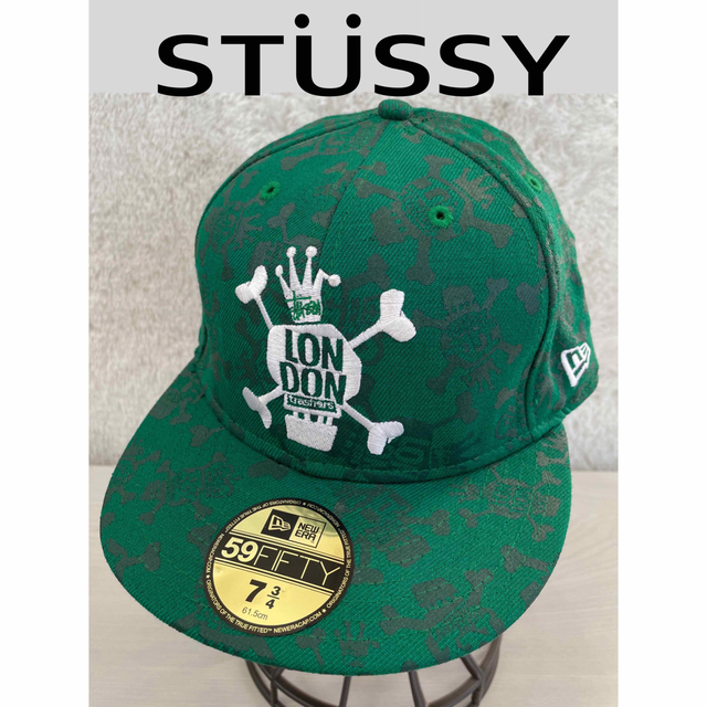 STUSSYステューシー×ニューエラ キャップ スカルボーン クラウン 総柄