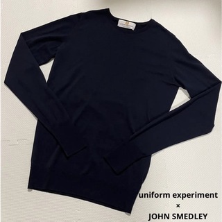 珍品 90s ジョンスメドレー ジップアップ 半袖 ニットポロシャツ セーター-