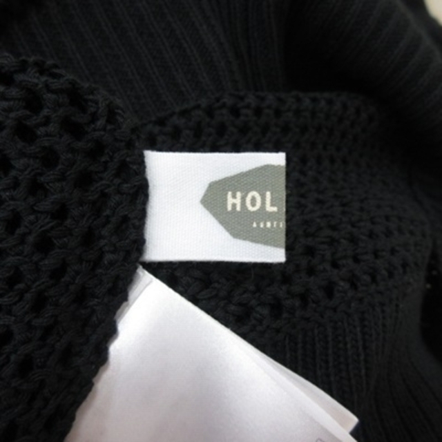 holiday(ホリデイ)のホリデイ ポロシャツ 半袖 かぎ編み F 黒 ブラック /YI レディースのトップス(ポロシャツ)の商品写真