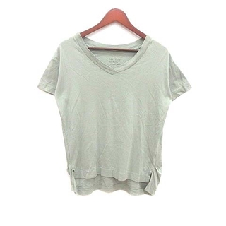 ベイフロー(BAYFLOW)のBAYFLOW Tシャツ カットソー Vネック 半袖 2 緑 ライトグリーン(Tシャツ(半袖/袖なし))