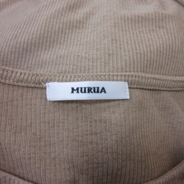 MURUA(ムルーア)のムルーア カットソー 半袖 F ベージュ /YI レディースのトップス(カットソー(半袖/袖なし))の商品写真