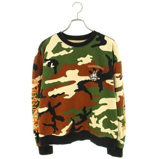 クロムハーツ(Chrome Hearts)のクロムハーツ  PPO CAUTION SWTSHRT MATTY BOYプリントカモフラ柄スウェット メンズ XL(スウェット)