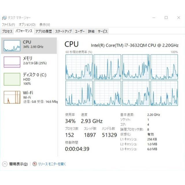 CPU Core i7-3632QM 2.20GHz SR0V0 3