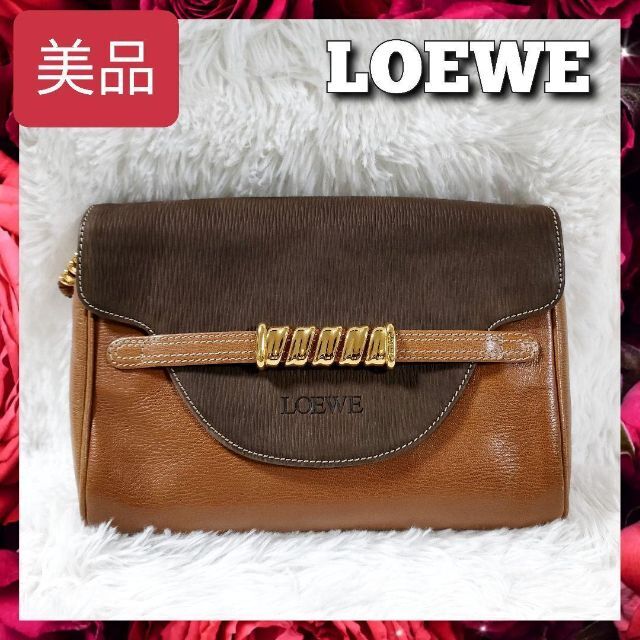 極美品 LOEWE ロエベ ベラスケス レザー セカンドバッグ クラッチバッグ