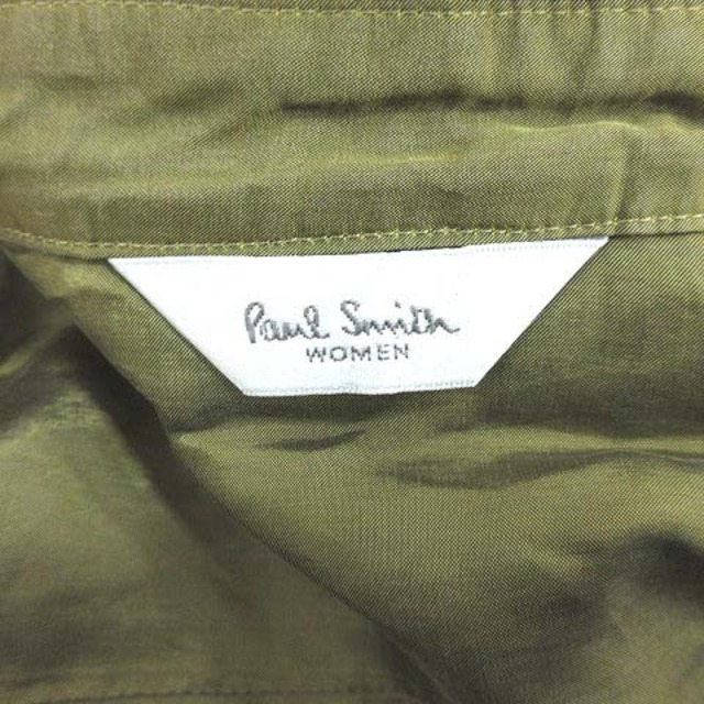 ポールスミスウィメン シャツ 長袖 サテン 40 緑 グリーン レディースのトップス(シャツ/ブラウス(長袖/七分))の商品写真