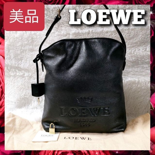 極美品 LOEWE ロエベ トートバッグ ハンドバッグ レディース カデナ付