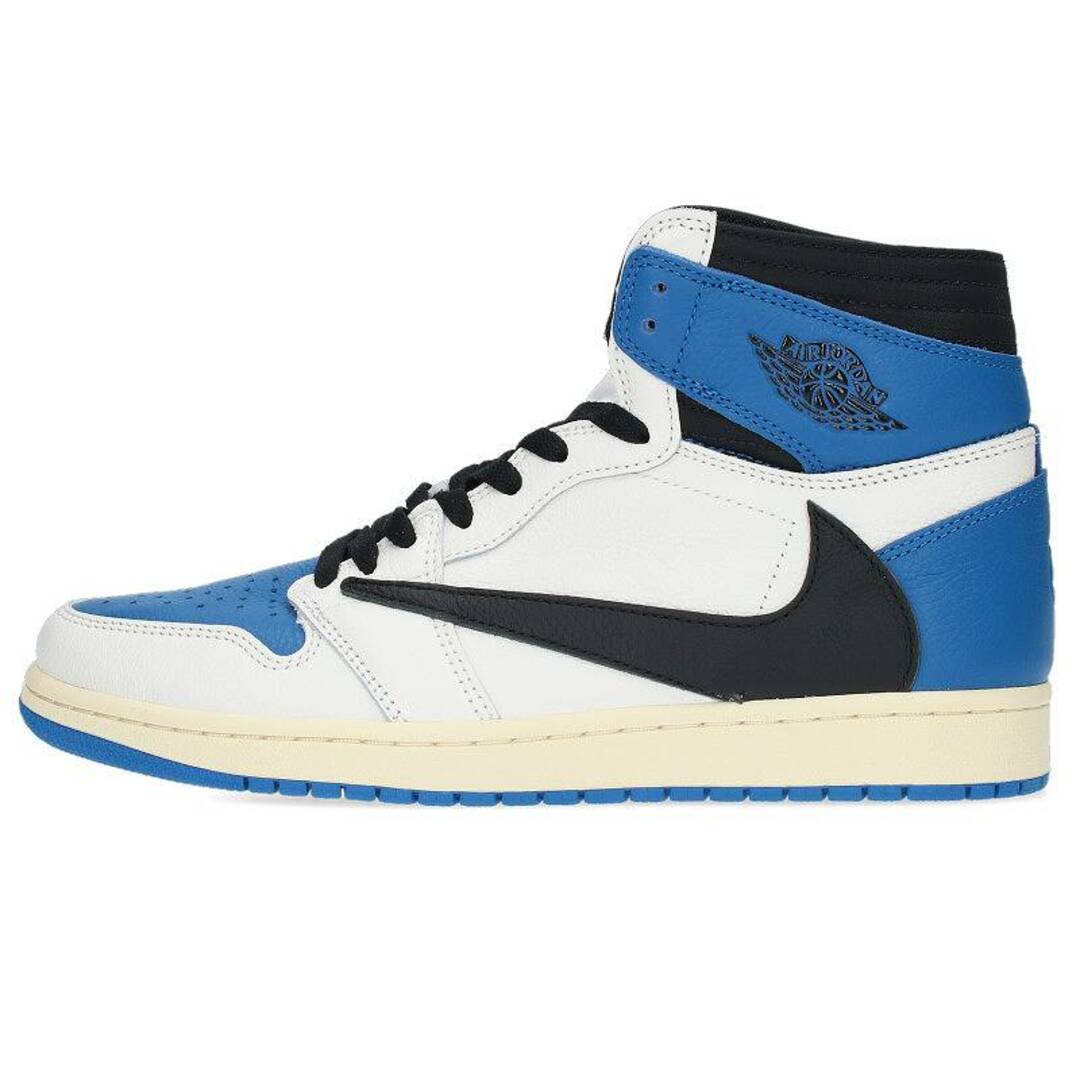 ナイキ ×トラヴィススコット Travis Scott  AIR JORDAN 1 HI OG SP FRAGMENT MILITARY BLUE DH3227-105 エアジョーダン1ハイミリタリーブルースニーカー  メンズ 28cm