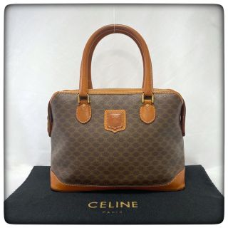 セリーヌ(celine)のCELINE セリーヌ ハンドバッグ マカダム ミニボストンバッグ レザー(ボストンバッグ)