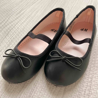 エイチアンドエム(H&M)のH&M  16センチ　フォーマル　黒靴(フォーマルシューズ)