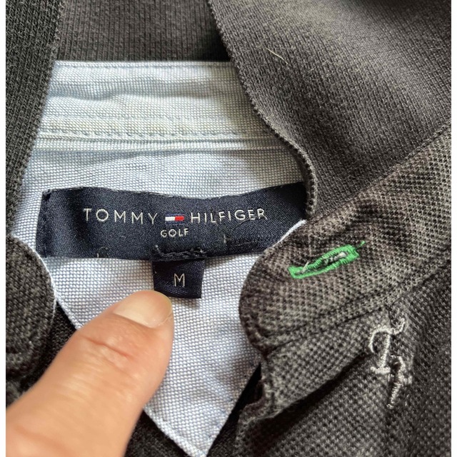 TOMMY(トミー)のtommy ポロシャツ　黒　刺繍　トミー　ブラック メンズのトップス(ポロシャツ)の商品写真