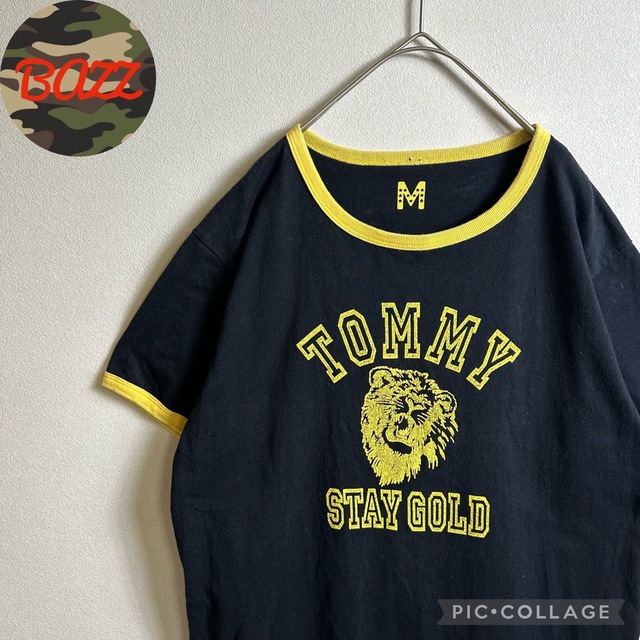 vintage トミーヒルフィガー Tシャツ XS ボーダー リンガー トリム
