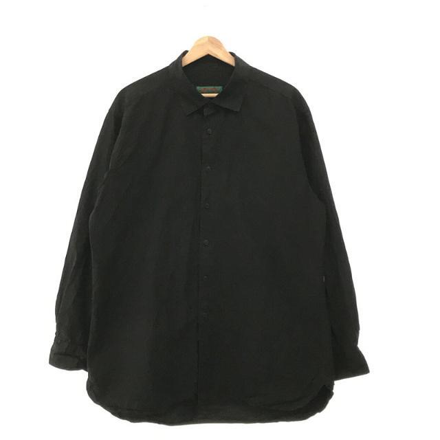 CASEY CASEY / ケーシーケーシー | BIG RACCOURCIE SHI ペーパー コットン ビッグラクルスィーシャツ | M | BLACK | メンズトップス