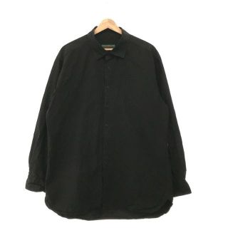 ケイシーケイシー(CASEY CASEY)のCASEY CASEY / ケーシーケーシー | BIG RACCOURCIE SHI ペーパー コットン ビッグラクルスィーシャツ | M | BLACK | メンズ(Tシャツ/カットソー(七分/長袖))