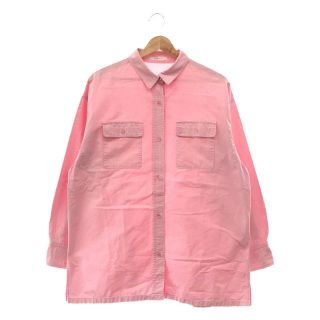 プラージュ(Plage)の【美品】  Plage / プラージュ | 2022SS DRY OX WIDE シャツ | F | ピンク | レディース(シャツ/ブラウス(長袖/七分))