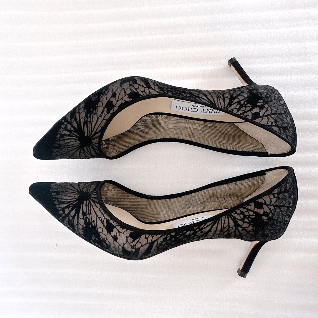 JIMMY CHOO - JIMMY CHOO ジミーチュウ パンプス レース JIMMY CHOO - JIMMY CHOO ジミーチュウ パンプス レース