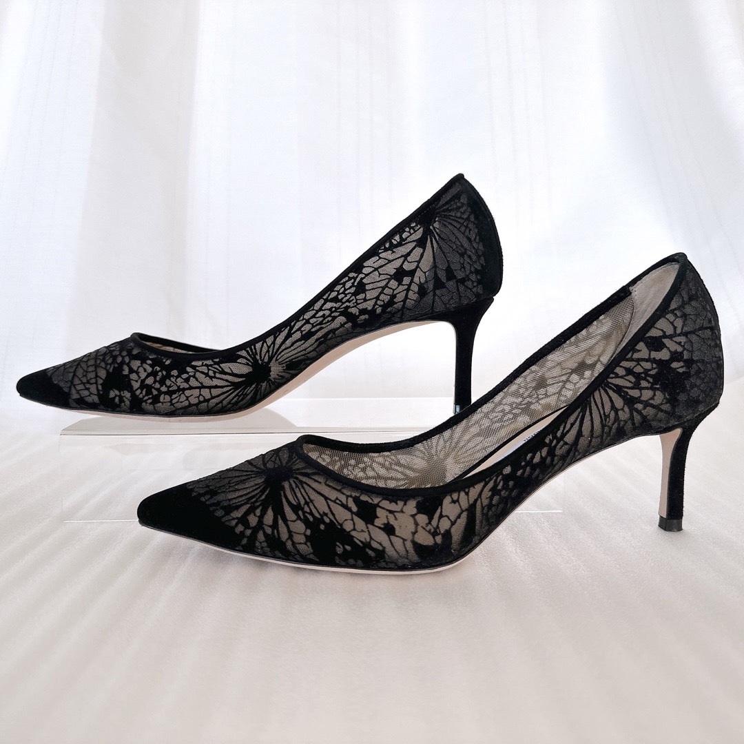 JIMMY CHOO - JIMMY CHOO ジミーチュウ パンプス レース JIMMY CHOO - JIMMY CHOO ジミーチュウ パンプス レース