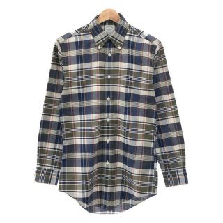 ブルックスブラザース(Brooks Brothers)の【美品】  BROOKS BROTHERS / ブルックスブラザーズ | Regent Fit マドラスチェック スポーツシャツ | XS | ブルー/グリーン/ホワイト | メンズ(Tシャツ/カットソー(七分/長袖))