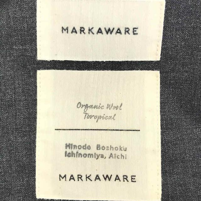 MARKAWEAR(マーカウェア)の【美品】  MARKAWARE / マーカウェア | SUCK COAT ORGANIC WOOL TROPICAL 3B テーラード ジャケット | 1 | CHARCOAL | メンズ メンズのジャケット/アウター(その他)の商品写真