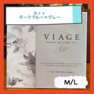 ヴィアージュ(VIAGE)のViage ビアージュ　ヴィアージュ　エアー　Ａｉｒダークブルー×グレー　M/L(ブラ)