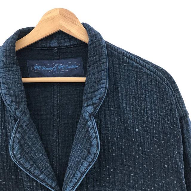 【新品】  PORTER CLASSIC / ポータークラシック | 2023SS | NEW SASHIKO TAILORED JACKET ニュー 刺し子 テーラード ジャケット | 3 | BLUE | メンズ