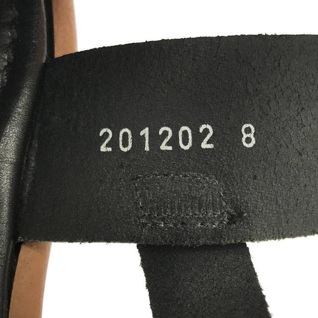 【美品】  AURALEE / オーラリー | Leather Belt Sandals Made By foot the coacher レザー ベルト サンダル | 8 | ブラック | メンズ