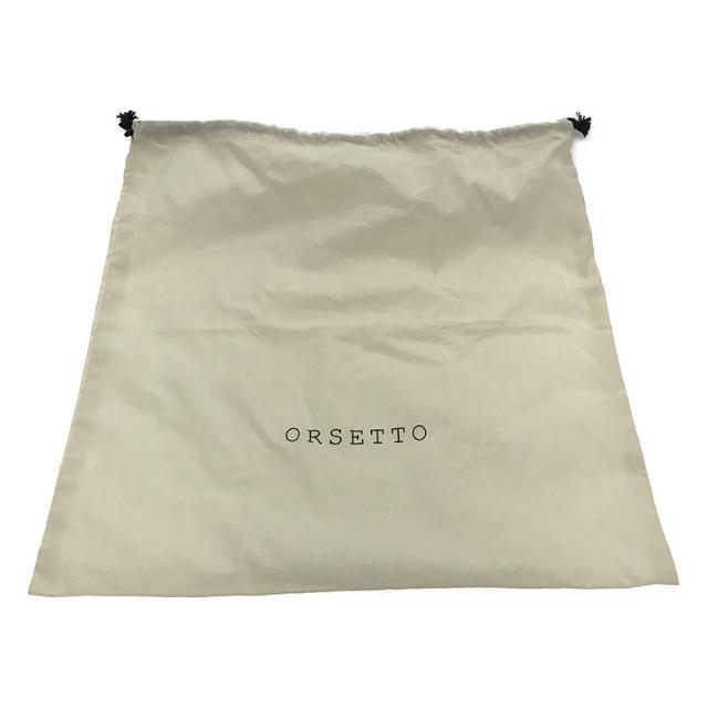 【美品】  ORSETTO / オルセット | 3way MORBIDO リングハンドル ショルダーストラップ レザー ハンド バッグ 保存袋有 | ー | ナチュラル | レディース